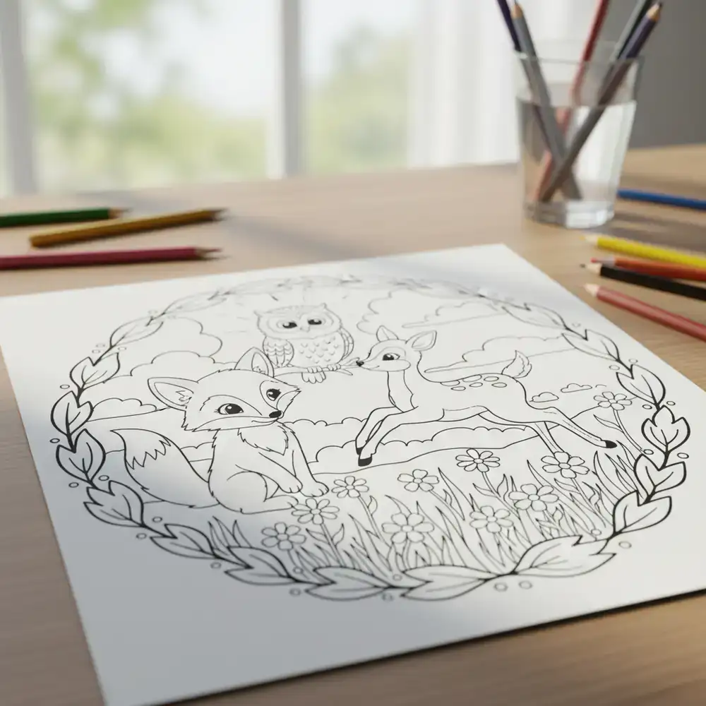 Animal coloring page